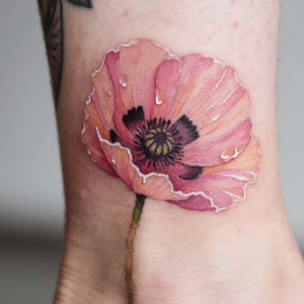 flower watercolor tattoos flower watercolor tattoos